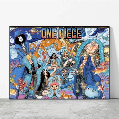 One Piece Luffy Poster Home Decor