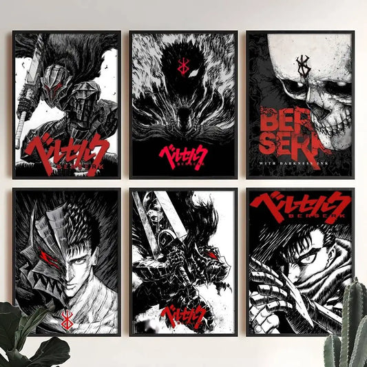 Anime Berserk Poster Japanese Manga Wall Art v3