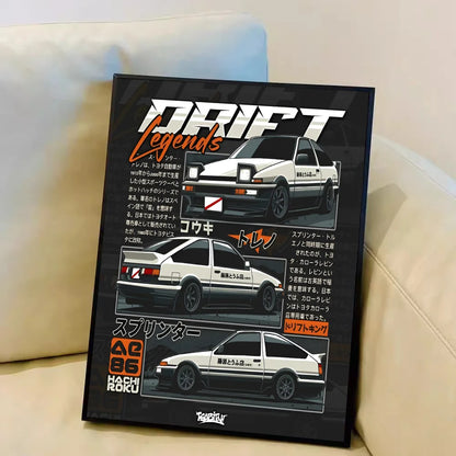 JDM Vintage Racing Posters