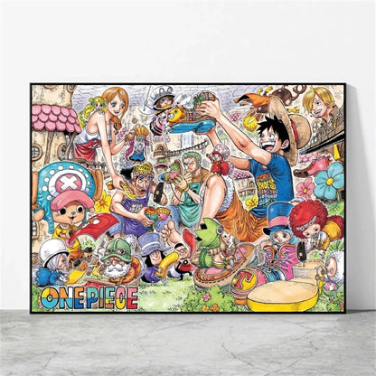 One Piece Luffy Poster Home Decor