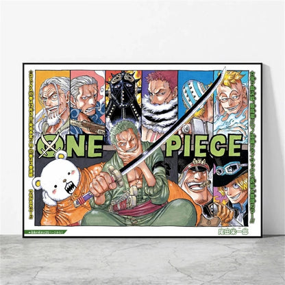 One Piece Luffy Poster Home Decor