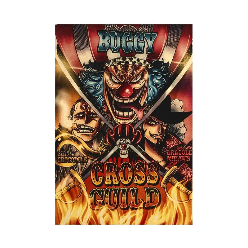One Piece Anime Bounty Wanted Posters Room Decor