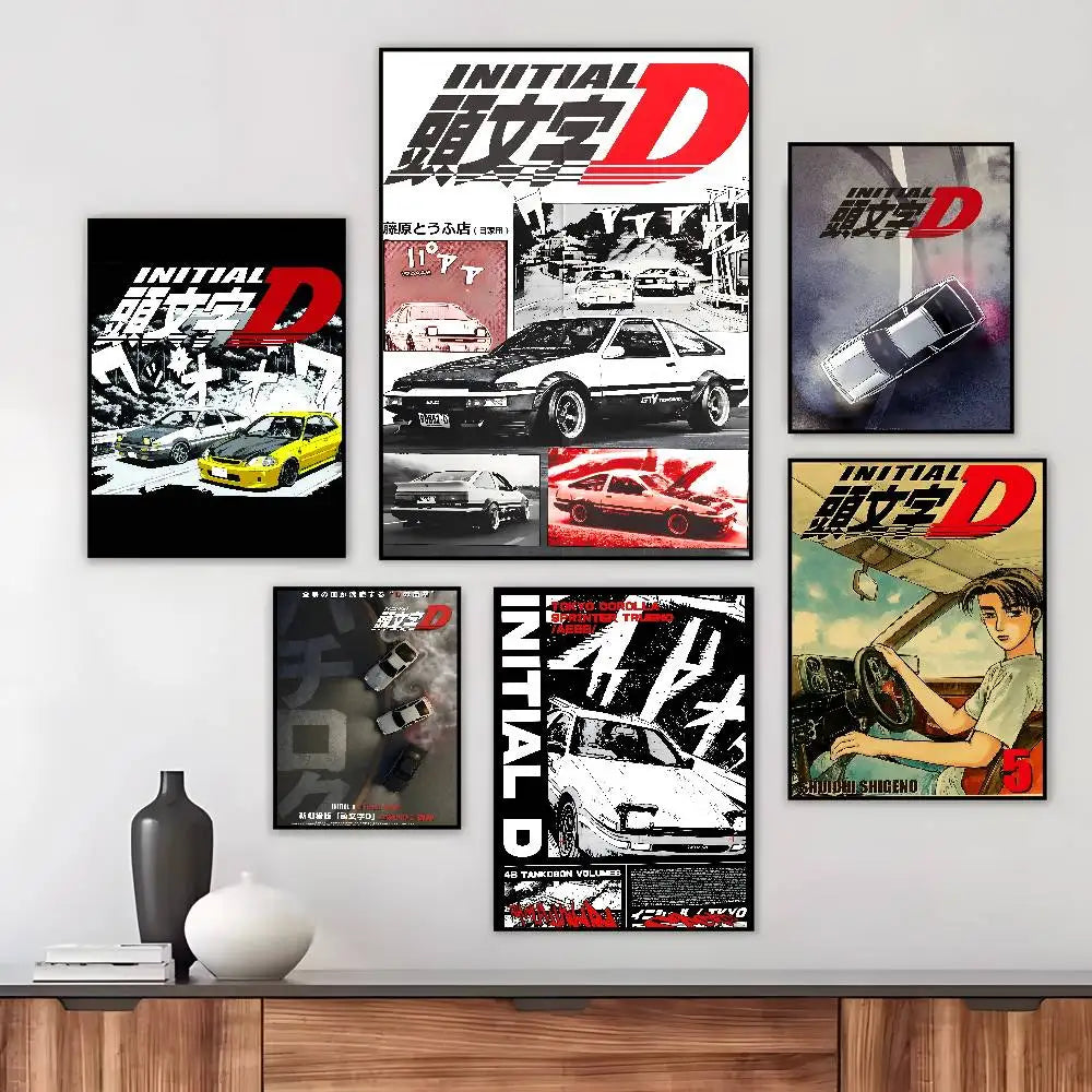 Initial D AE86 Canvas Posters