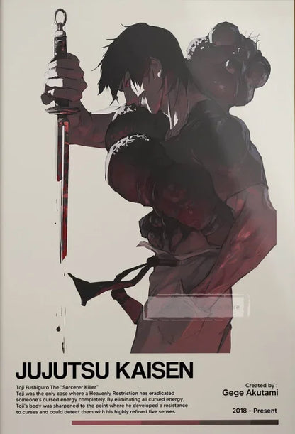 Retro Jujutsu Kaisen Posters