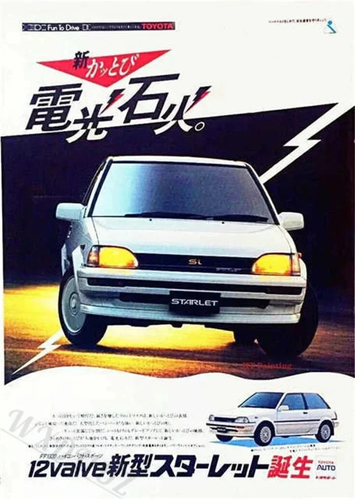 Retro Japanese Cars GTR JDM Racing Magazine Cover Posters