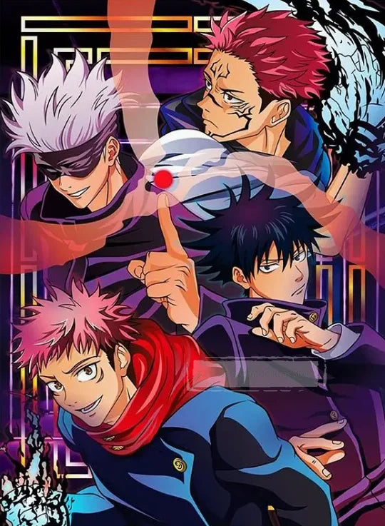 Retro Jujutsu Kaisen Posters