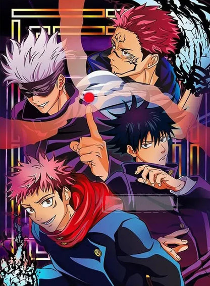 Retro Jujutsu Kaisen Posters