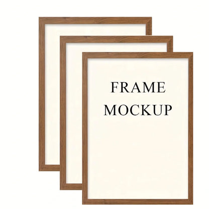 Vintage Wooden Wall Frame for Home, Kitchen, or Café Decor