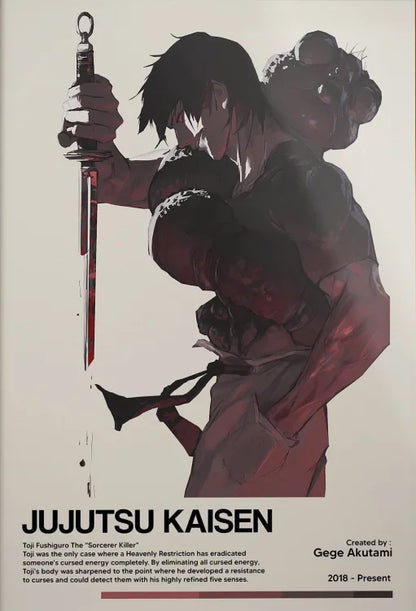 Retro Jujutsu Kaisen Poster