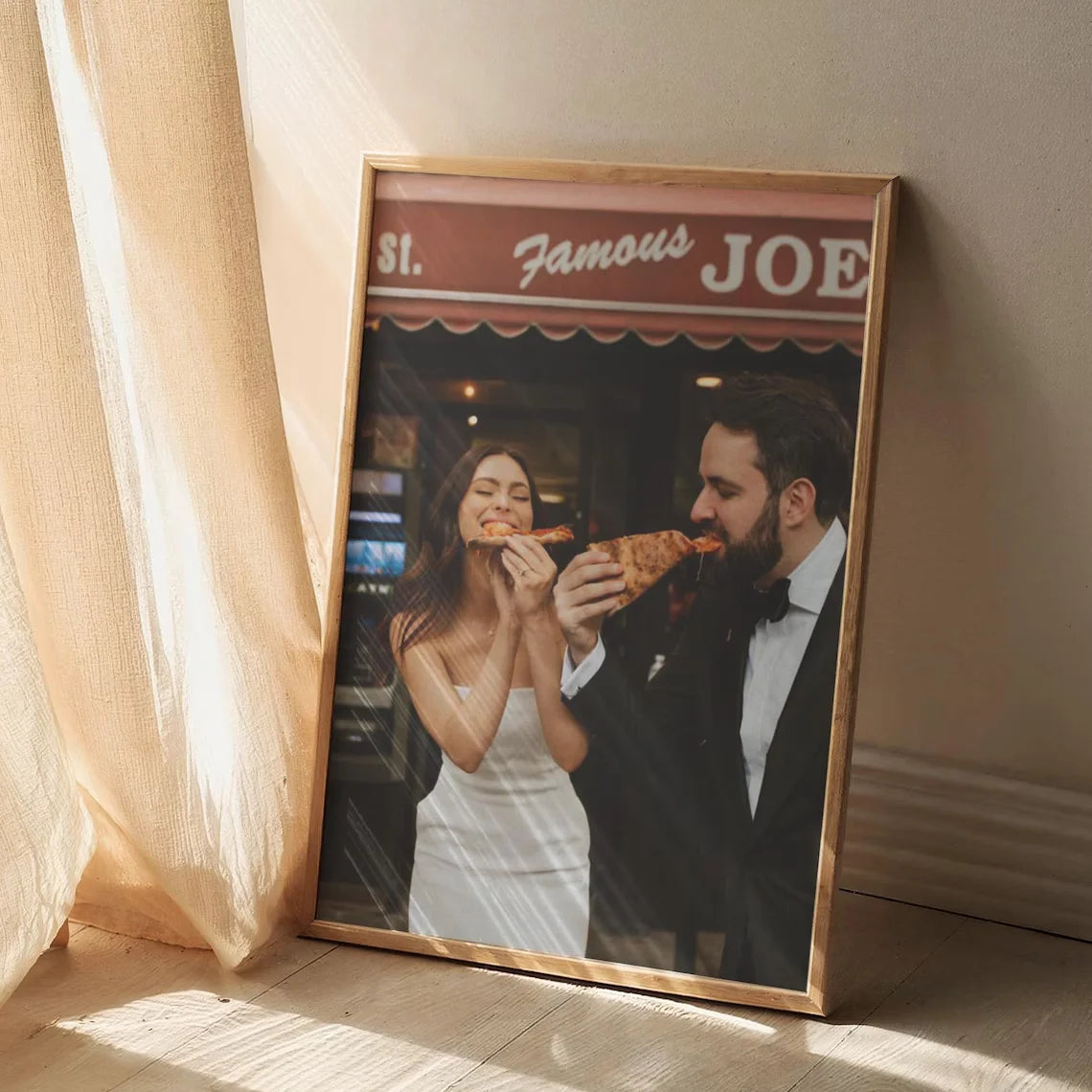 Vintage Wooden Wall Frame for Home, Kitchen, or Café Decor