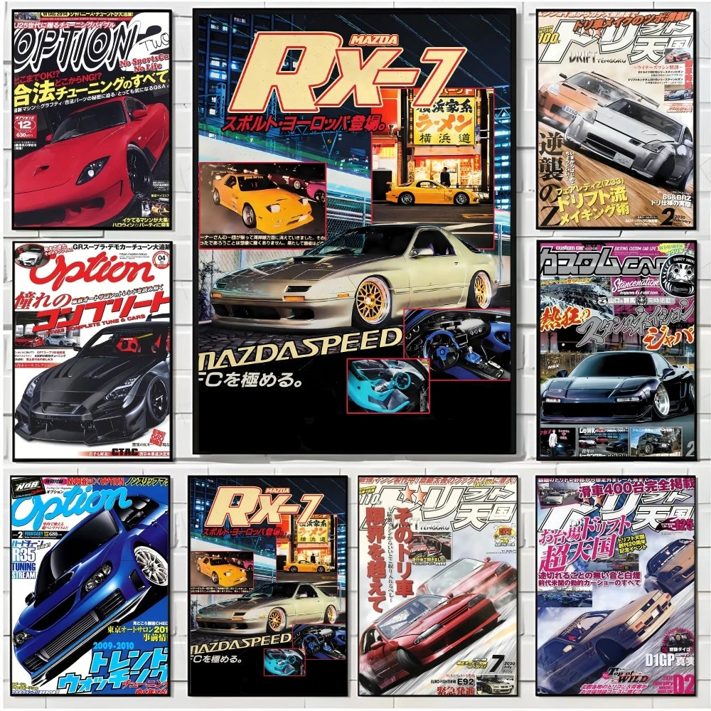 Retro GTR Magazine Posters