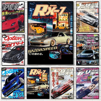 Retro GTR Magazine Posters