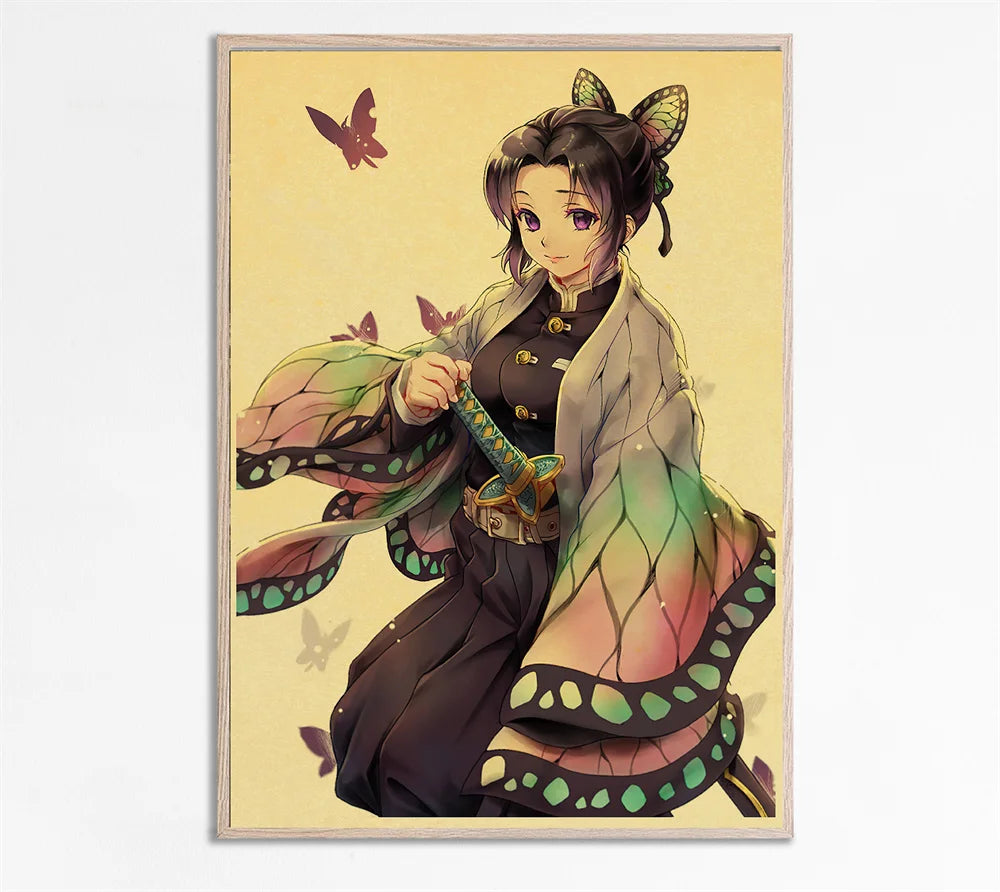 Demon Slayer Retro Posters