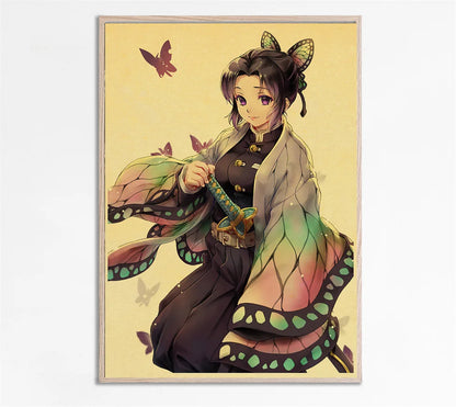 Demon Slayer Retro Posters