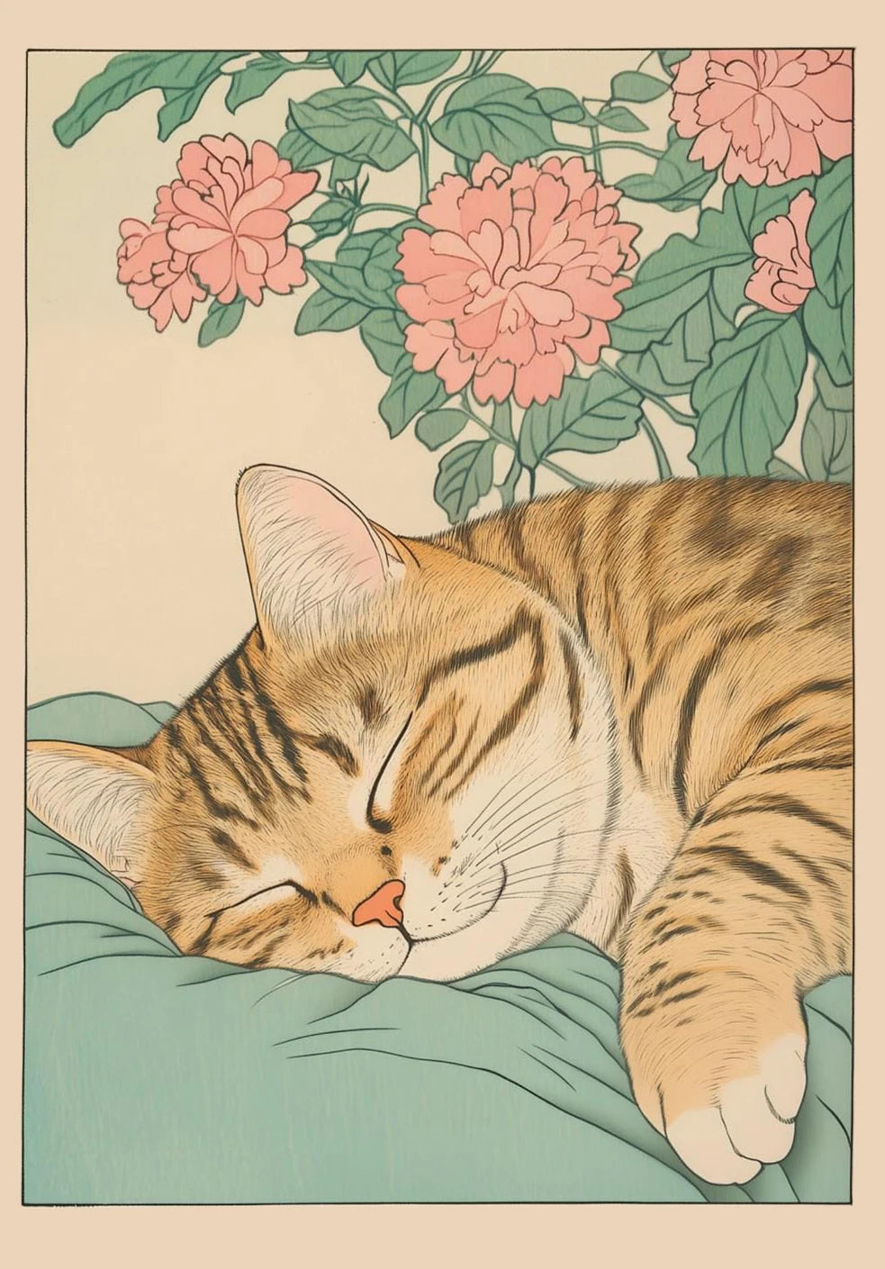 Japanese Cat Aesthetic Home Decor