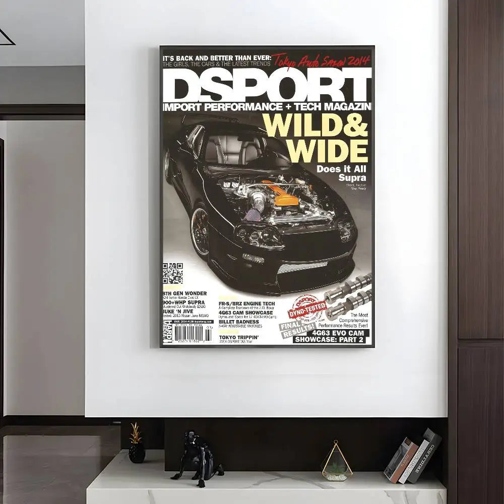 Vintage Japanese Racing Magazine Posters