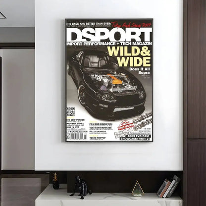 Vintage Japanese Racing Magazine Posters