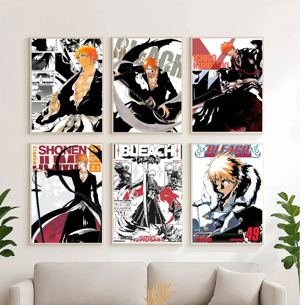 Bleach Anime Wall Sticker Waterproof Paper Art Print