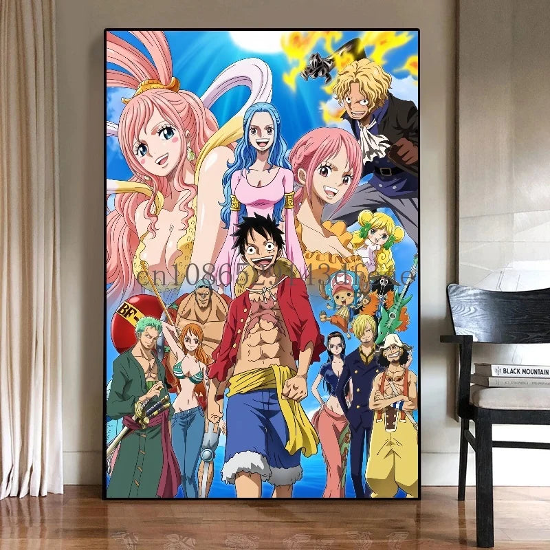 One Piece Luffy Canvas Posters