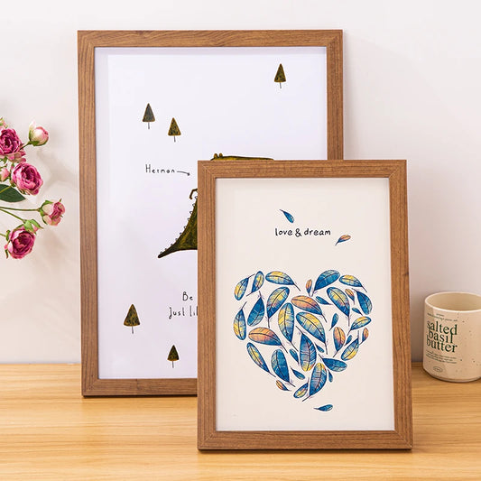 Vintage Wooden Wall Frame for Home, Kitchen, or Café Decor