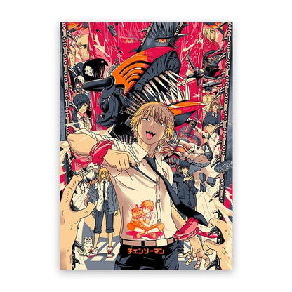 Chainsaw Man Street Art Posters