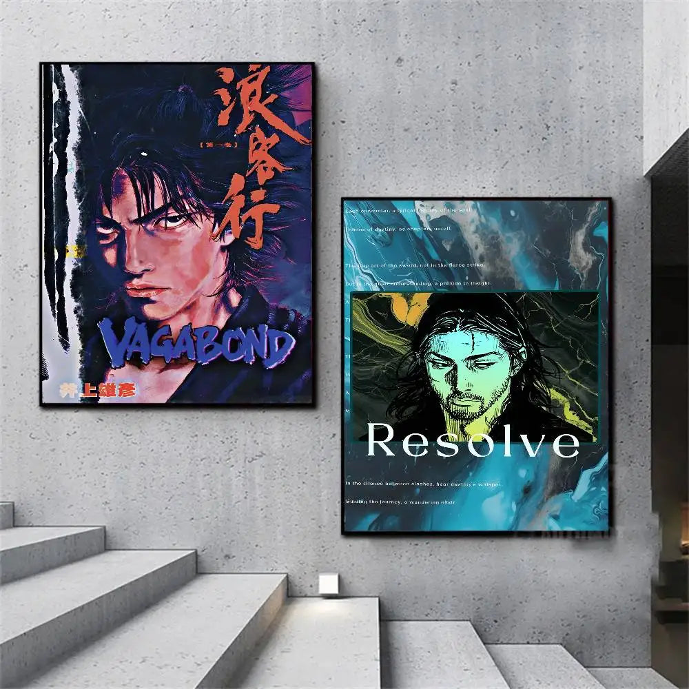 Vagabond Anime Poster Sticker