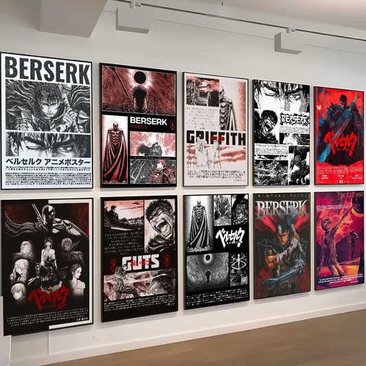 Anime Berserk Poster Japanese Manga Wall Art v4