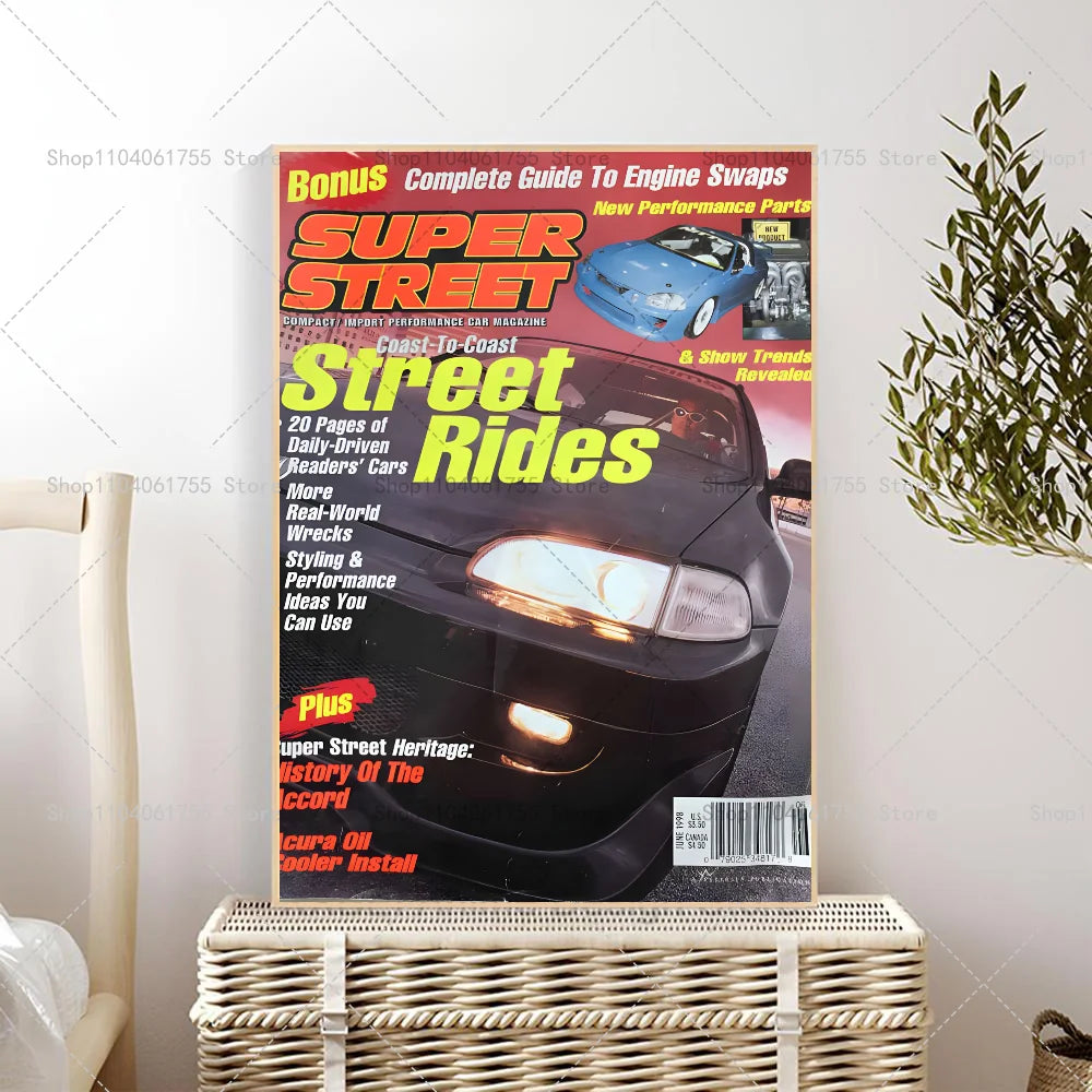 Japan Auto Magazine Cover Posters