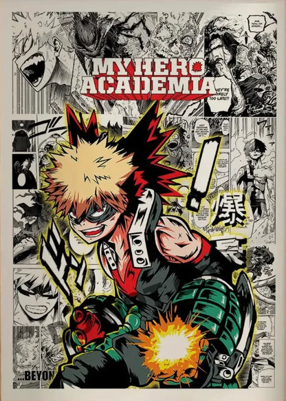 My Hero Academia Anime Retro Posters Room Decor