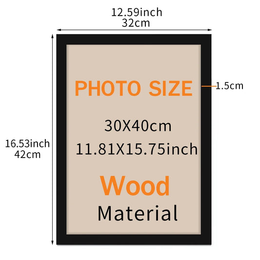 Classic Black Poster Frame, design 2