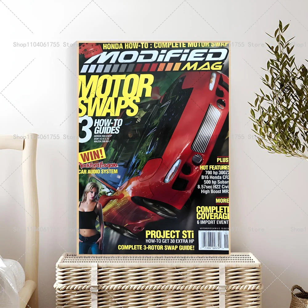 Japan Auto Magazine Cover Posters