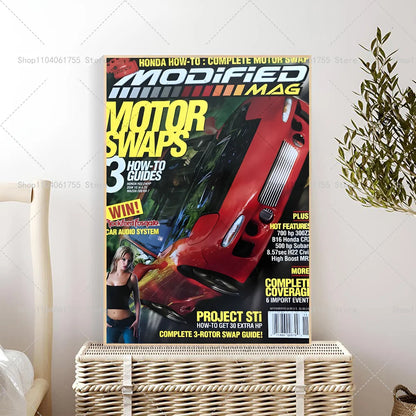 Japan Auto Magazine Cover Posters