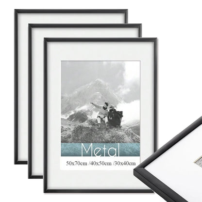 Modern Black Aluminum Photo Frame