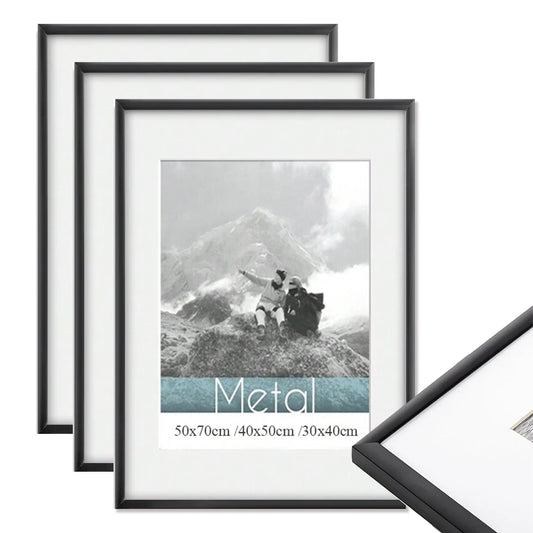 Modern Black Aluminum Photo Frame