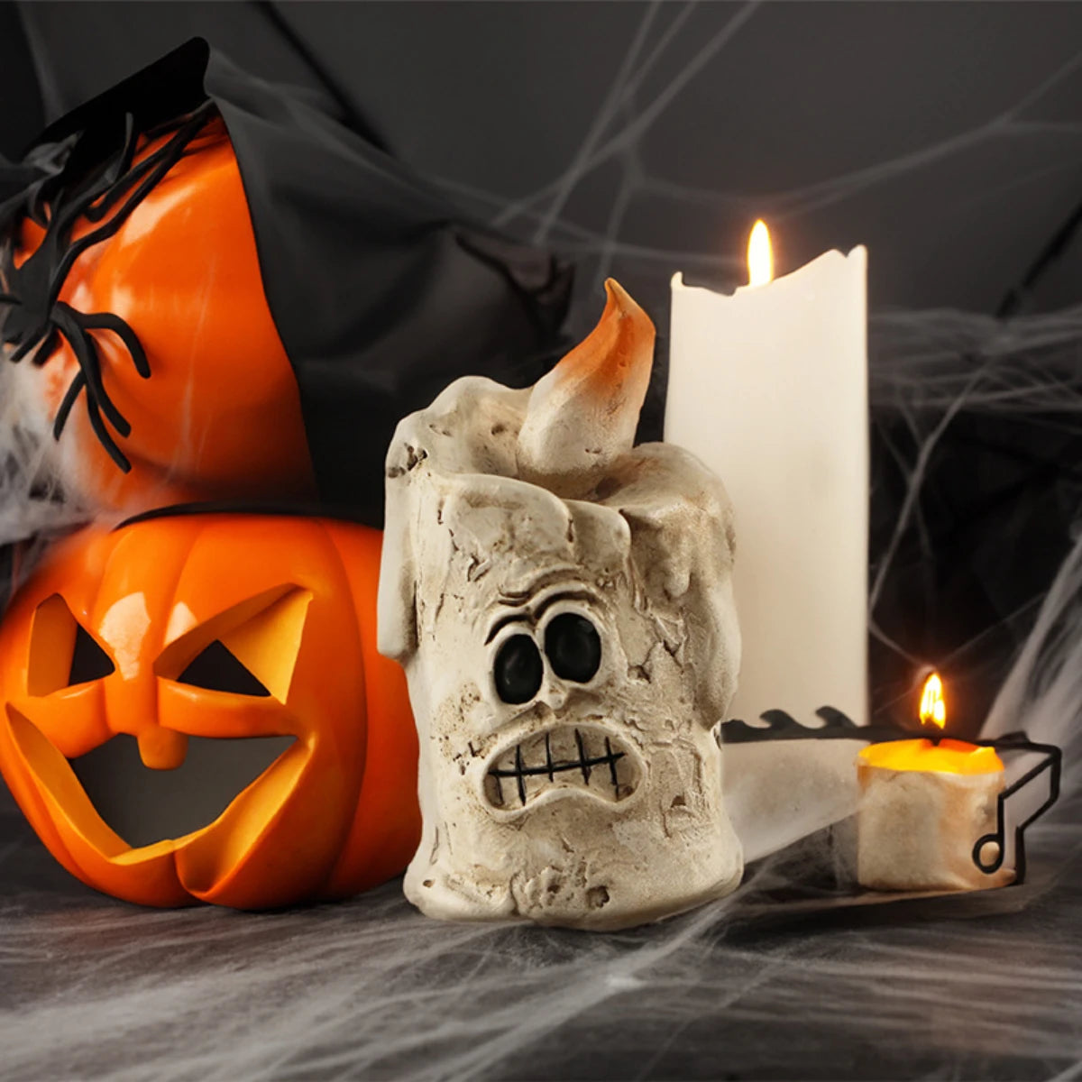 Mini Resin Halloween Figurines Pumpkin, Ghost & Spooky Collectibles