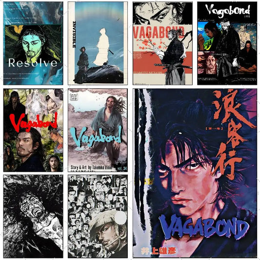 Vagabond Anime Poster Sticker