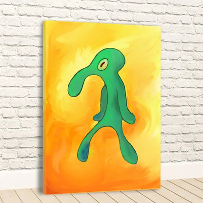Squidward Art Posters