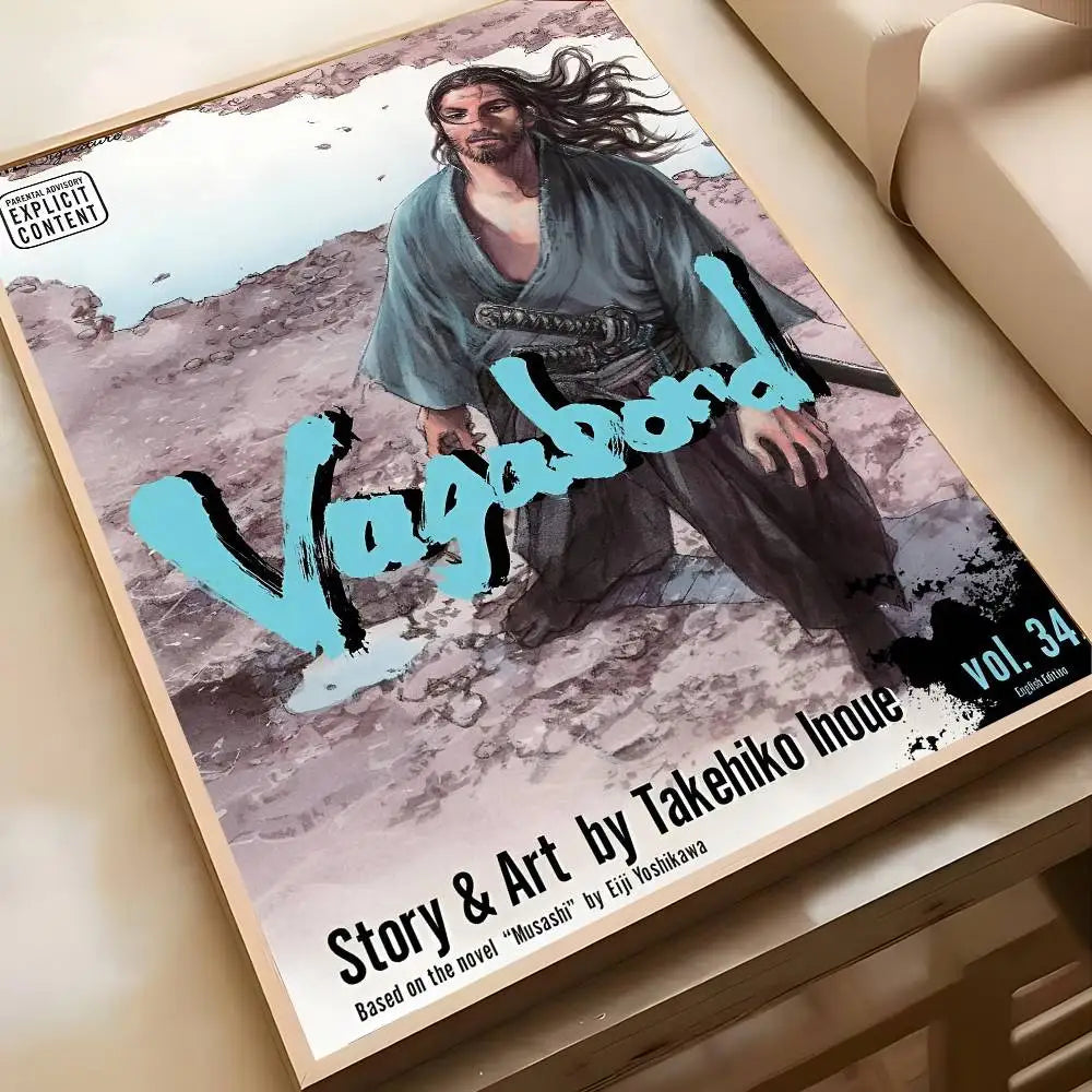 Vagabond Anime Poster Sticker