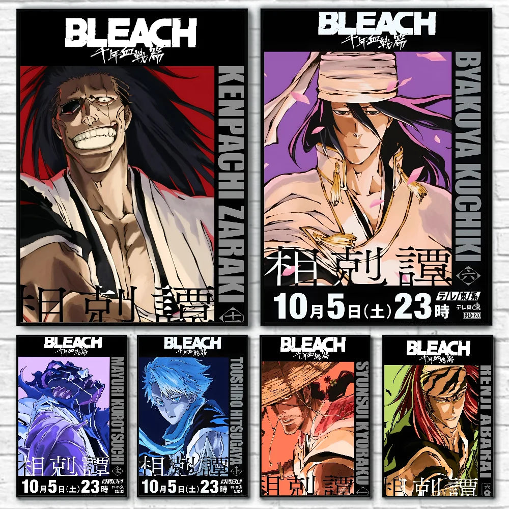 Bleach Anime Poster Wall Art Print for Bedroom, Gaming Room, or Home Decor