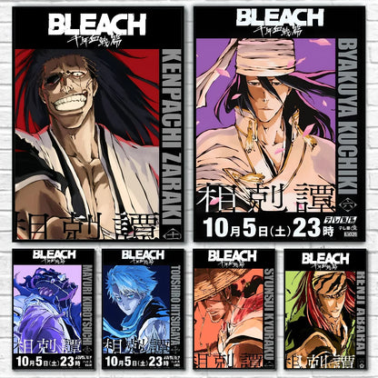 Bleach Anime Poster Wall Art Print for Bedroom, Gaming Room, or Home Decor
