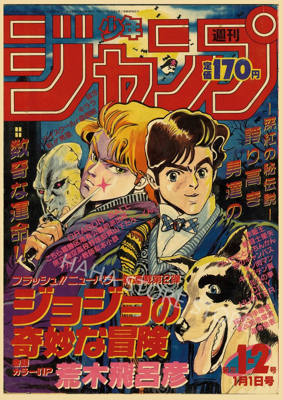 JoJos Bizarre Adventure Retro Anime Poster
