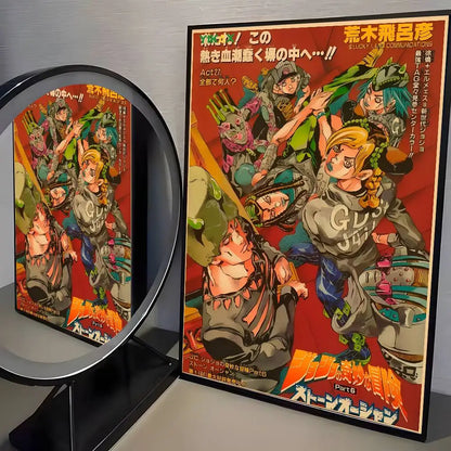 JoJo's Bizarre Adventure Retro Posters