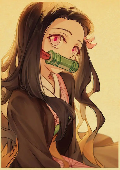 Demon Slayer Retro Posters