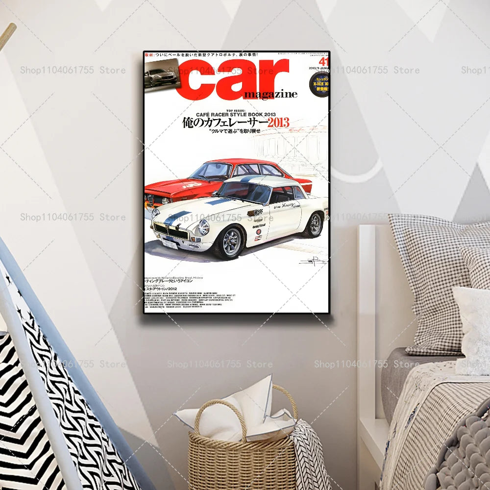 Japan Auto Magazine Cover Posters
