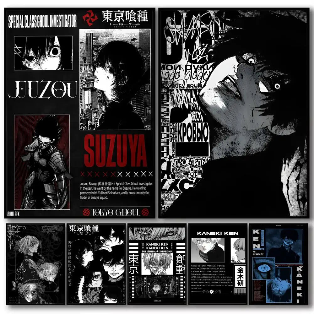 Tokyo Ghoul Canvas Posters