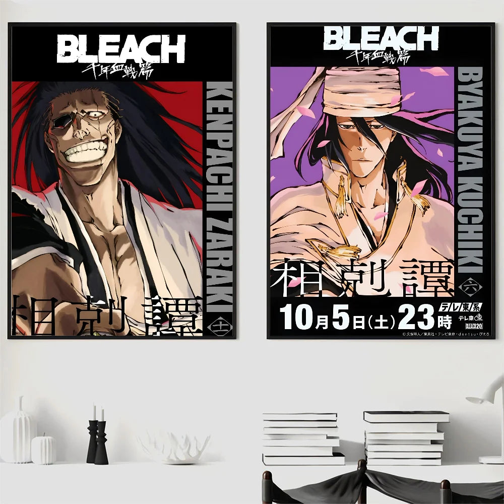 Bleach Anime Poster Wall Art Print for Bedroom, Gaming Room, or Home Decor