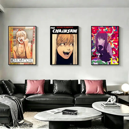 Chainsaw Man HD Art Posters