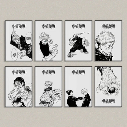 Minimalist Jujutsu Kaisen Posters