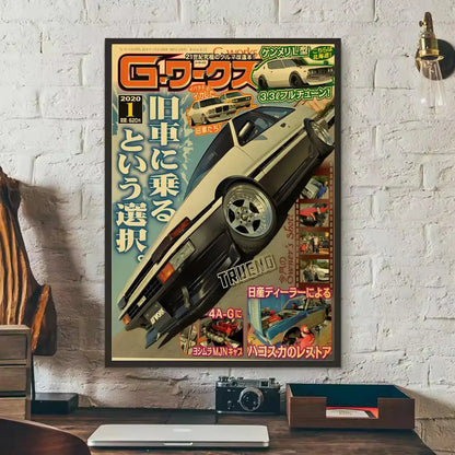 Retro Japanese Car Posters