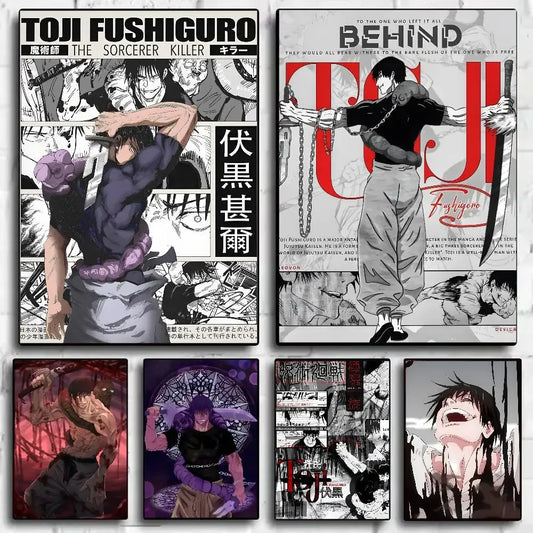Kaisen Fushiguro Toji Anime Poster – Sticker